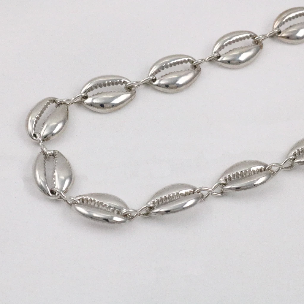 Simple Custom Metal Gold Silver Shell Custom Stainless Steel Vintage Jeans Waist Chain Belts Women Chaine Tour De Taille