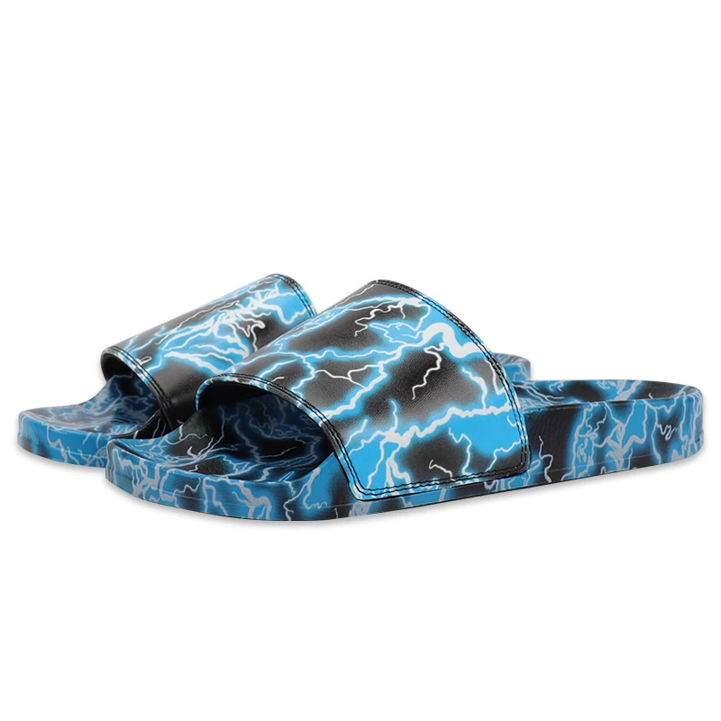 Xsheng Oem Wholesale Sublimation Slipper Custom Slippers Pu Designer Rubber Palms Slippers  For Men Free Shipping