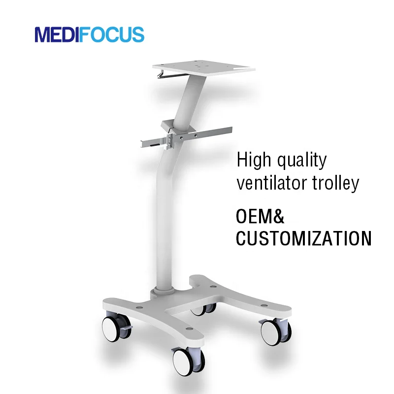 Hospital surgical trolley emergency crash cart for breathing ventilation device
