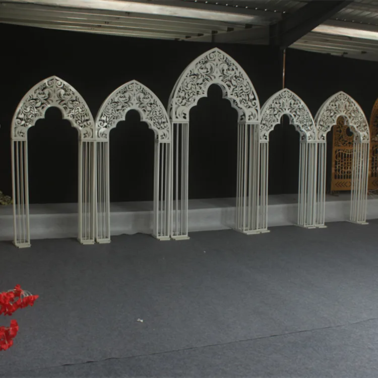 Wedding props England screen European style ironwork gate Scottish wrought iron arch wedding stage decoration background