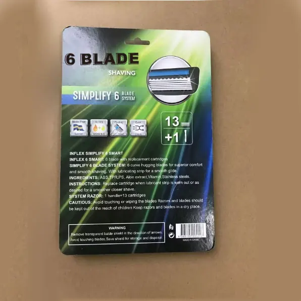 Face razor new arrival six blades sharp smooth shave longtime usage hotel medical jell prison family home shaving razors