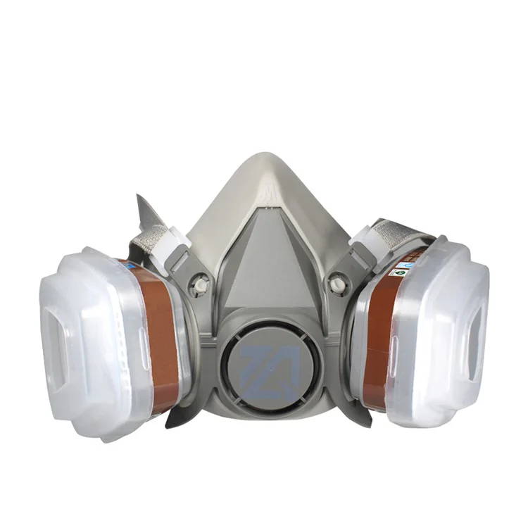 Wholesale High Quality Chemical Respirator Reusable Half Face Painting Gas Mask With Double Filters