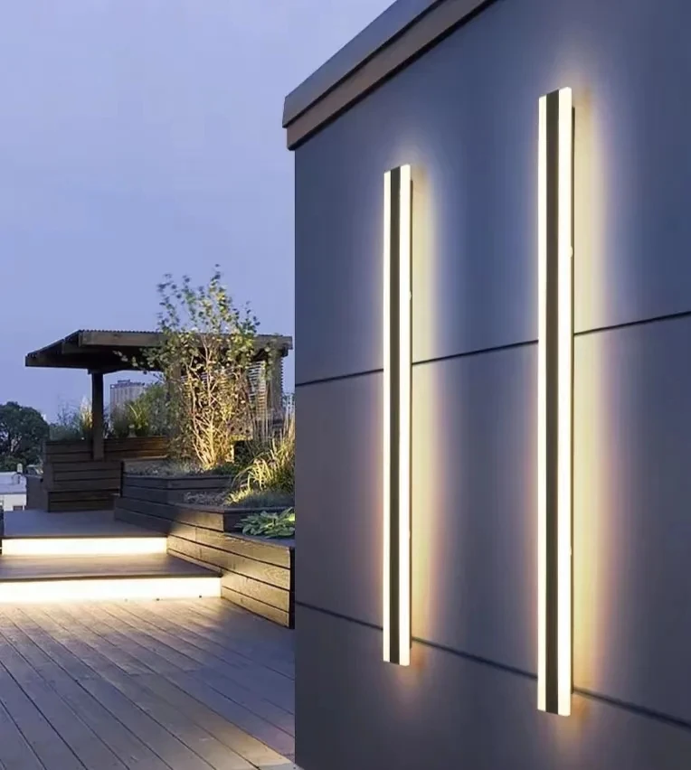 Living Room Corridor Lighting Modern Lights Long Strip Minimalist Led Outdoor Wall Lamps