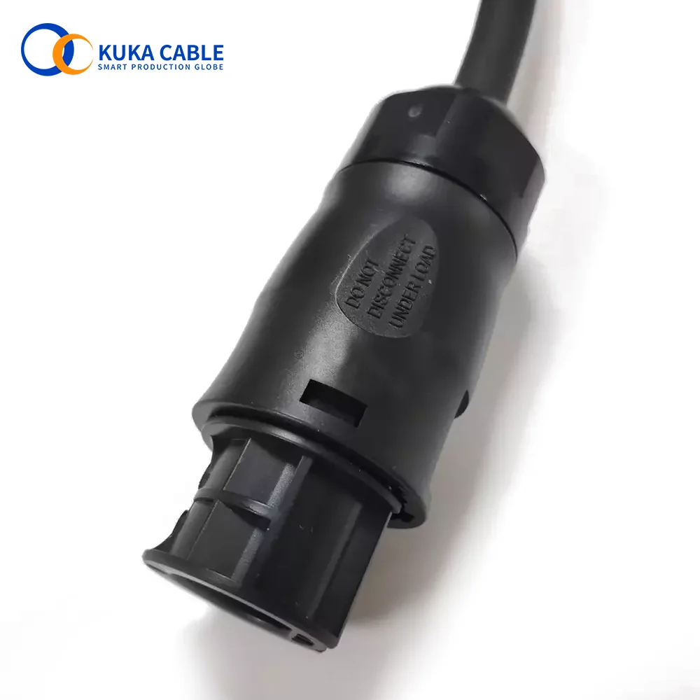 Bc01 Female plug with IP44 plug H07RN-F 3G1.5mm multicore power cable rubber sheath for Micro inverter