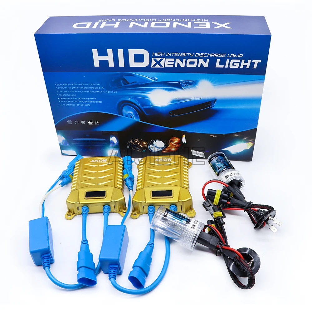 Комплект ксеноновых фар для автомобиля h1 h4 h7 h8 35 Вт hid-комплект ксеноновых фар hb3 9005 4300k 6000k 8000k 12000k