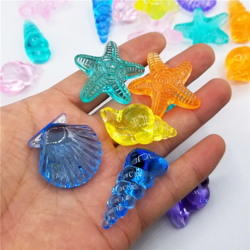 Acrylic Decoration Pendant Charms Beads Glow in The Dark Pebbles Glow Stones Decor for Garden Fish Tank