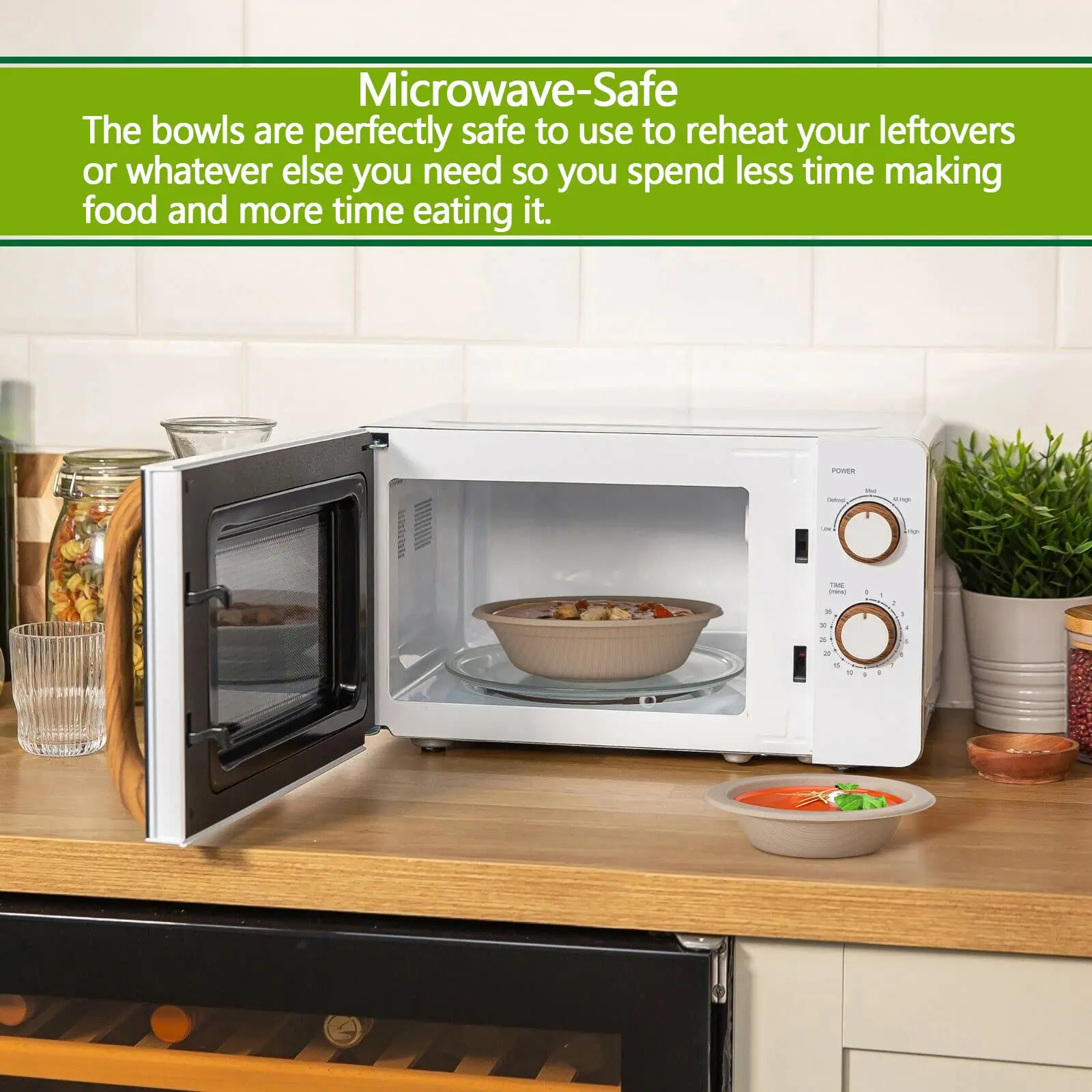 Customize Sugarcane Bagasse Biodegradable Bowls 32 Oz Deep  Bagasse Paper Bowls Disposable Soup Bowls For Soup