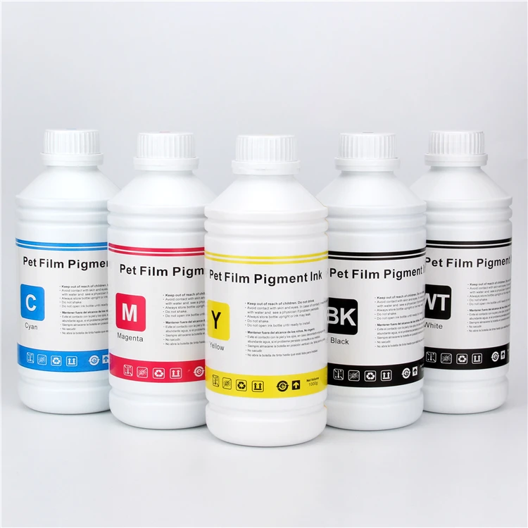 Good Quality Pet Film Water Based Pigment Ink Dtf 6 Color And White Ink Dtf For Epson L1800 1390 3880 Printer