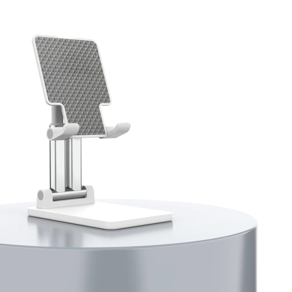 Leyi desktop calcium carbonate folding portable light adjustable height flexible desk outdoor phone stand holder for iphones pad