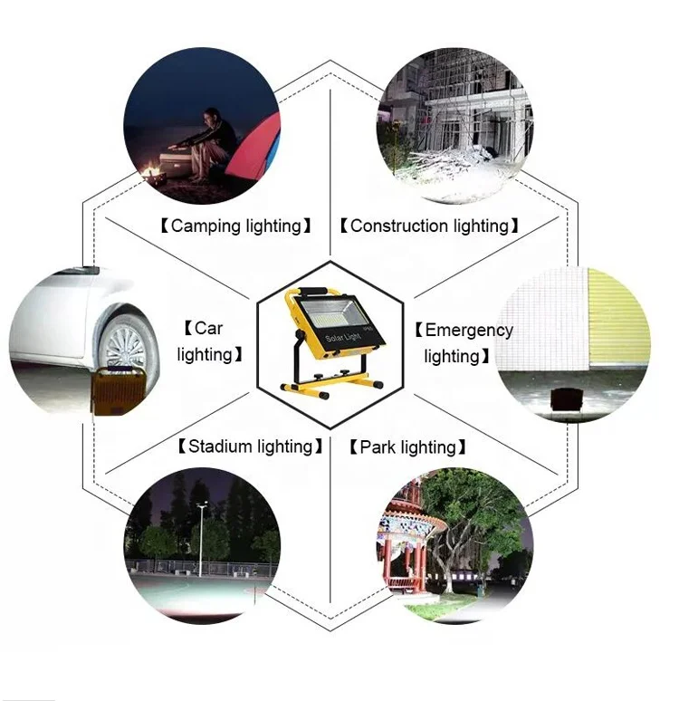 Rechargeable Security Lamp Waterproof Outdoor Yard Garden Basketball Court RGB White Led Floodlight 200w Solar Flood Light