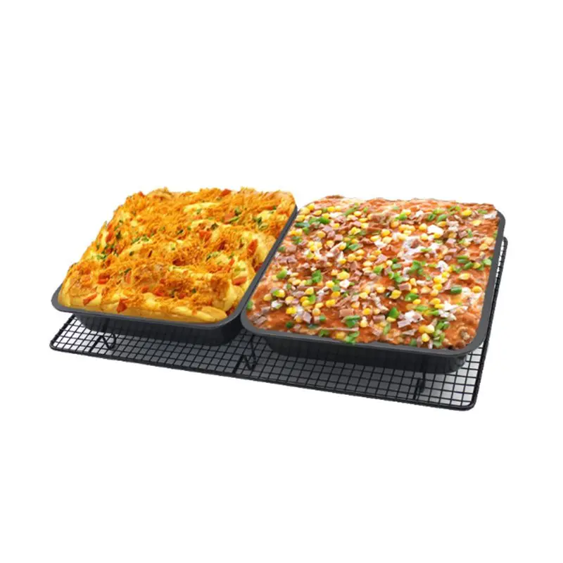 Lixsun Non-stick Coating Standard 9inch Golden Colors Square Shape Cake Pan Baking Pan