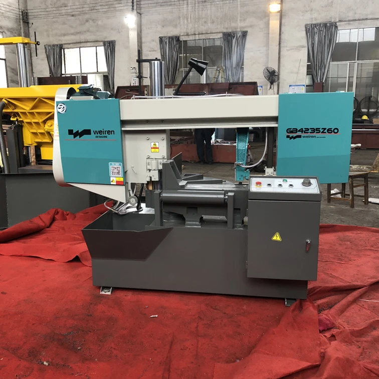 
GB4240Z60 ODM Manufacturer miter angle cutting 0-60degree Iron Cutting Band Sawing Machine 
