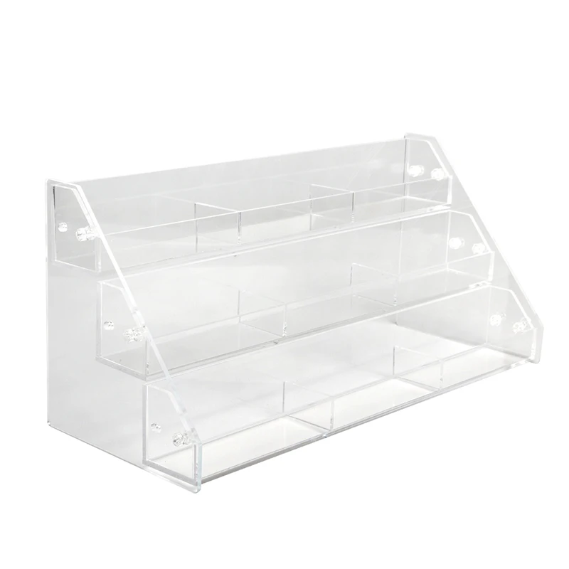 OEM customized shop counter multi-layer acrylic display stand clear acrylic display rack