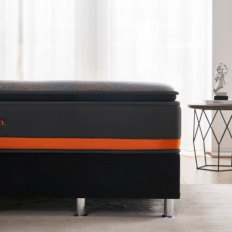 Orthopedic King Queen Full Size In A Box Rolled Up Hypo-allergenic Pillow Top Memory Foam Pocket Spring Mattress