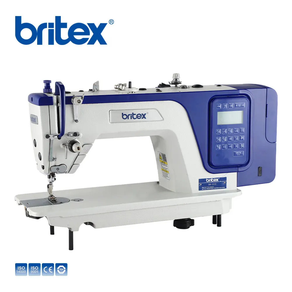 Best selling Britex BR-S10-D6 stepper motor full automatic lockstitch industrial sewing machine