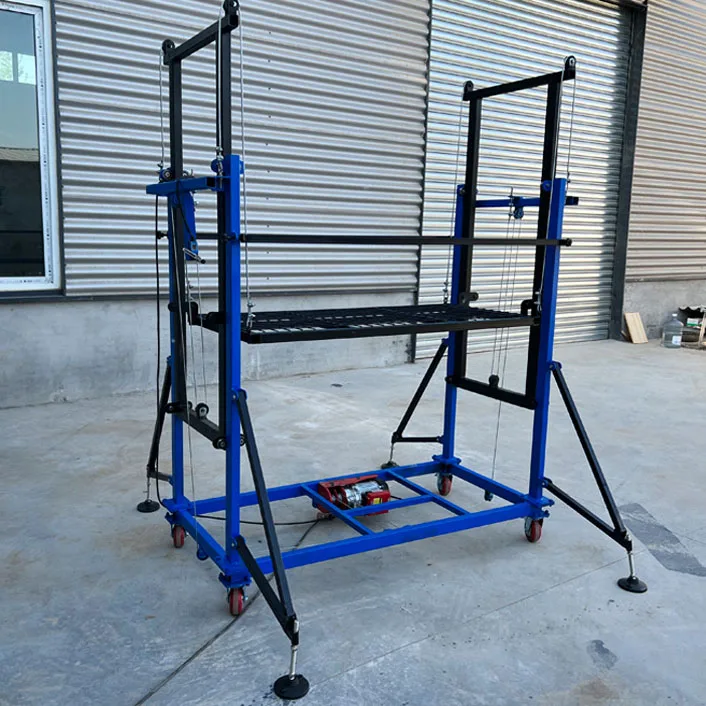 Building Construction Customized  Electric Lifting Scaffolding System with Height Limit Protection