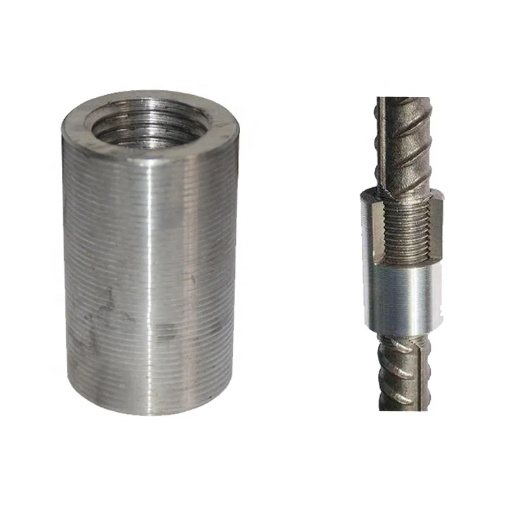 Threaded Mechanical Splice Coupler, Rebar Splicing Coupler, Rolling Parallel Threading Rebar Coupler