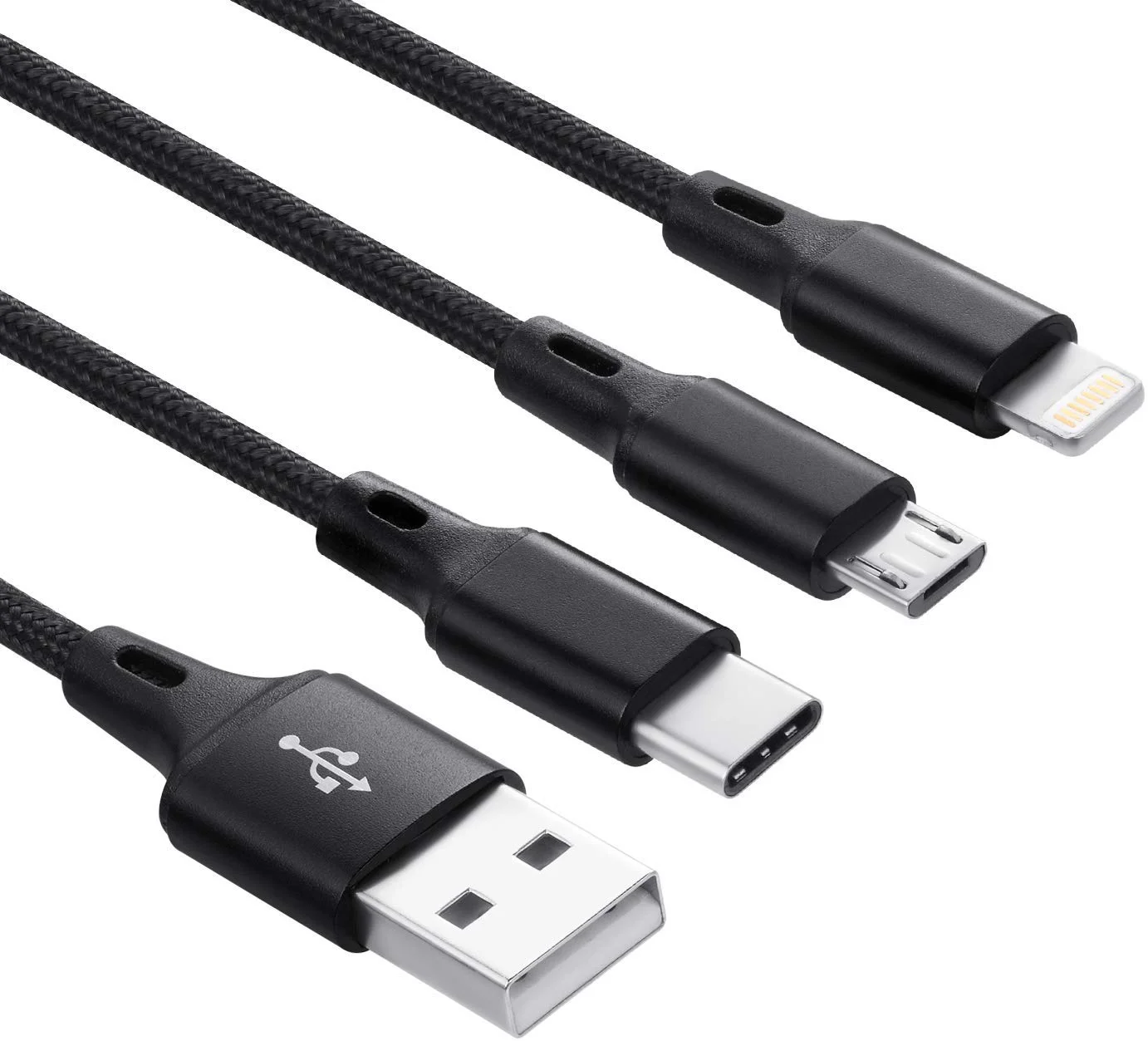 Заводской 4 в 1 3 А нейлоновый кабель usb быстрый зарядный usb-кабель