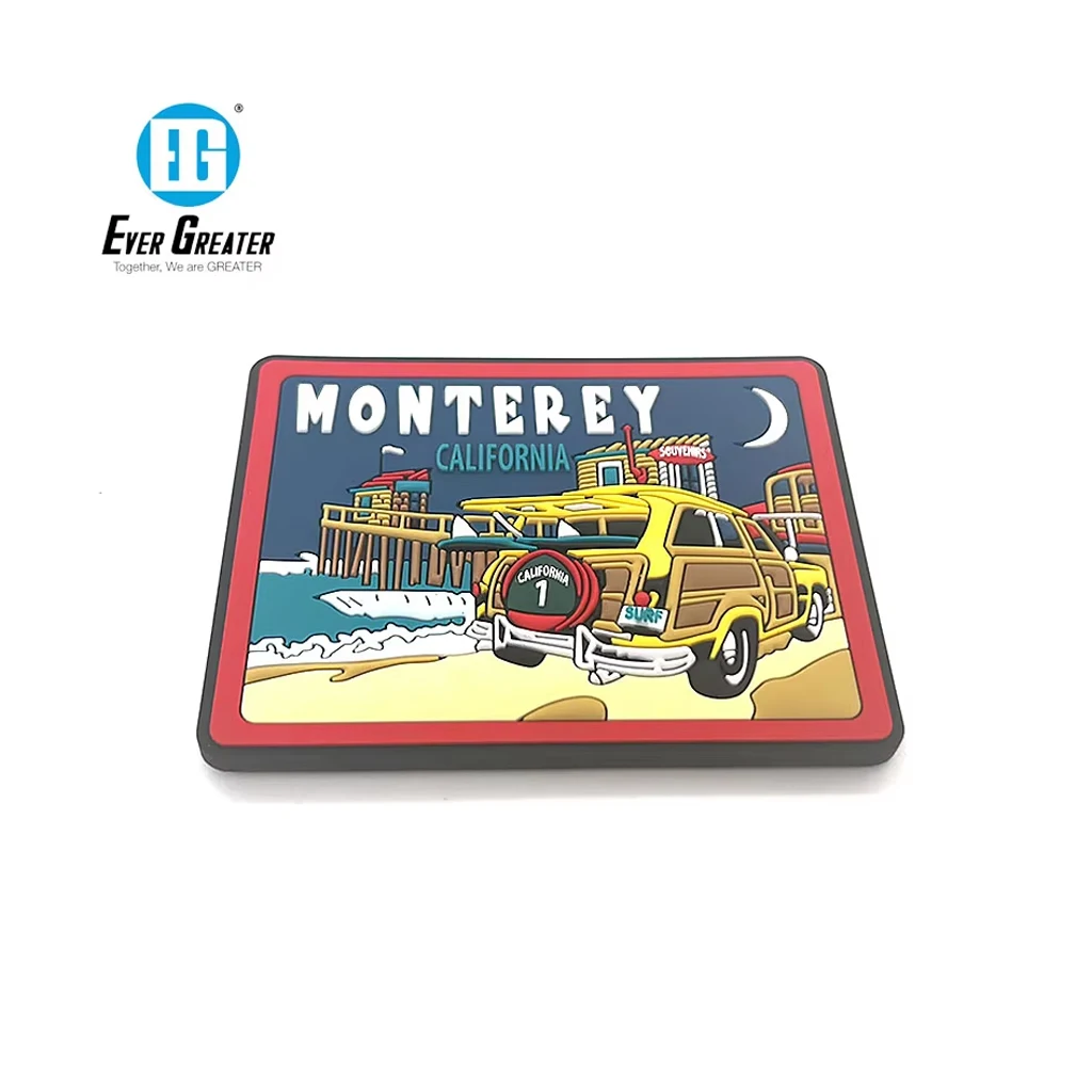 Customised 3D Rubber Fridge Magnet Silicone Magnets Sticker for Refrigerator Country Souvenir Gift