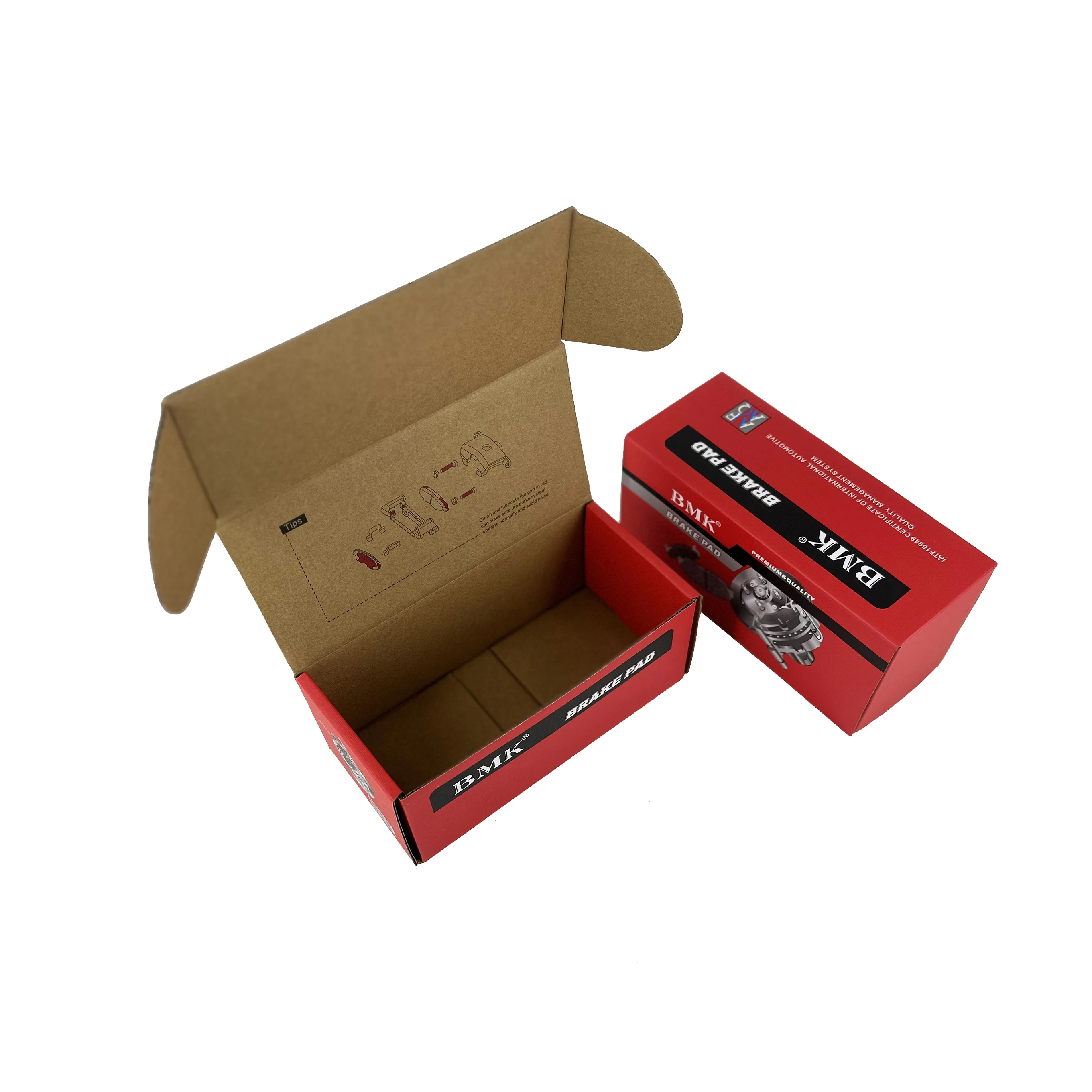 C23 Custom Printing Red Deep High Shipping Boxes Place Finer Tool Packaging Hard Quality Mailing Box Corrugated Box