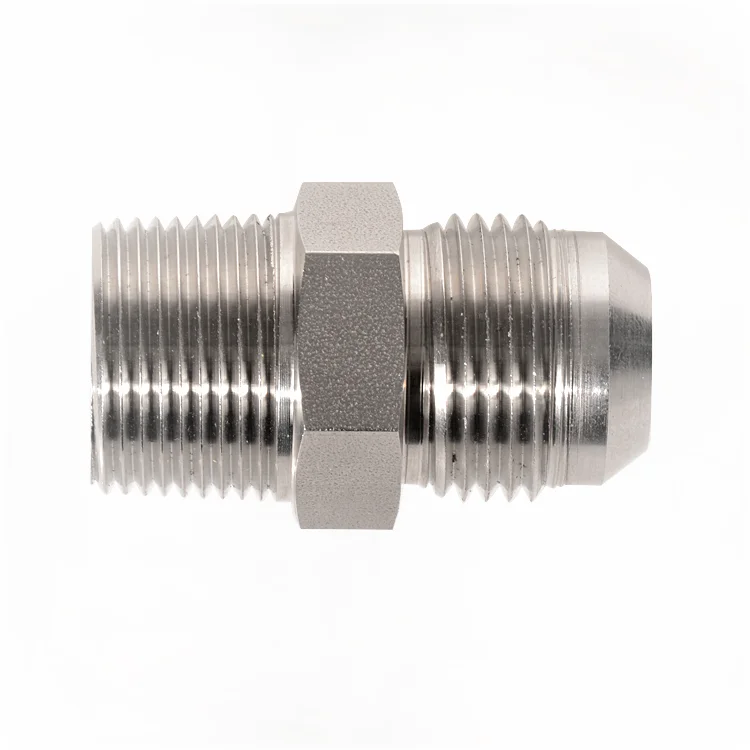 Stainless Steel or Carbon Steel 37 Degree Flared Tube Fittings Male Connector