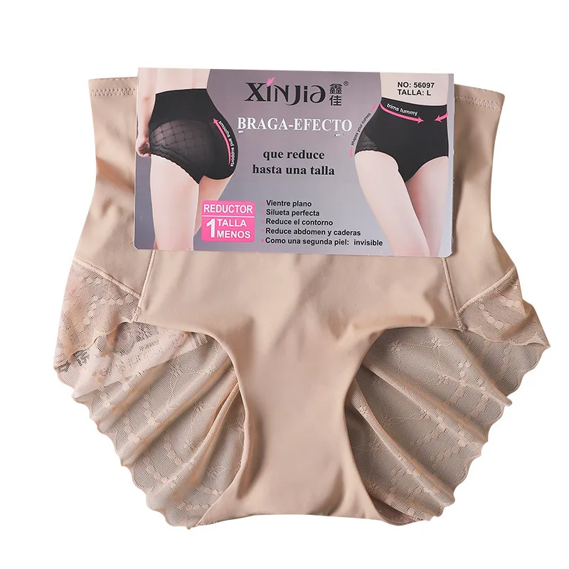 Plus Size Sexy Underwear for women Mid-waist control briefs Fashion Lace Underwear