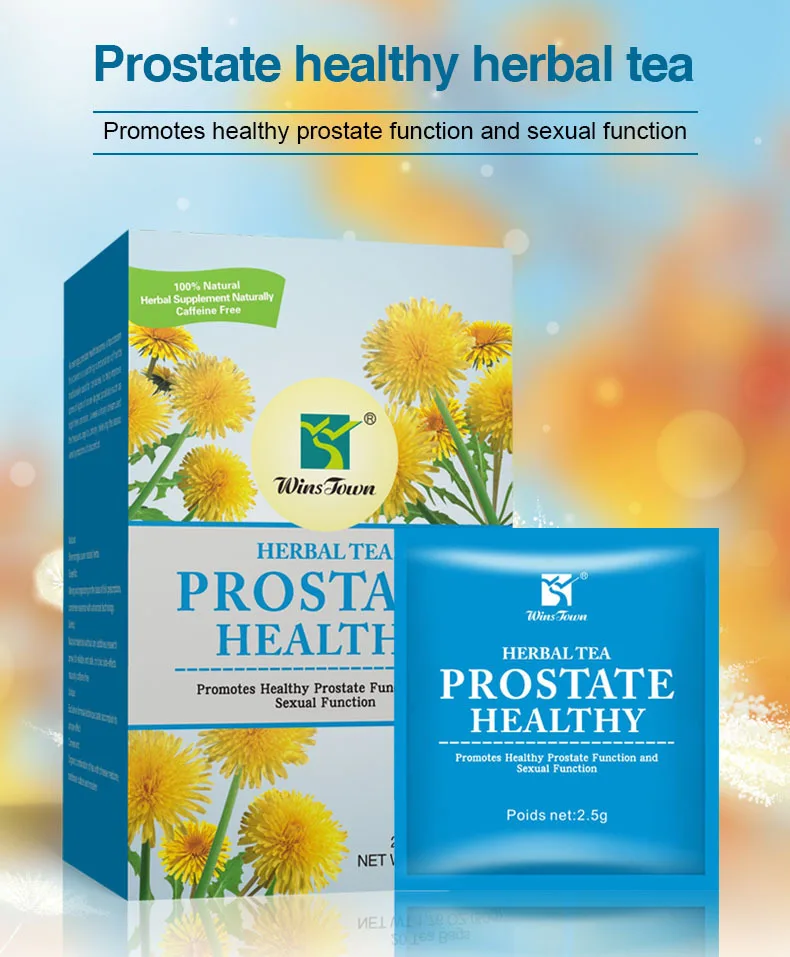 High Quality Prostate tea for Natural organic herbs prostatitis tea promotes healthy prostate with Box Bag Packaging