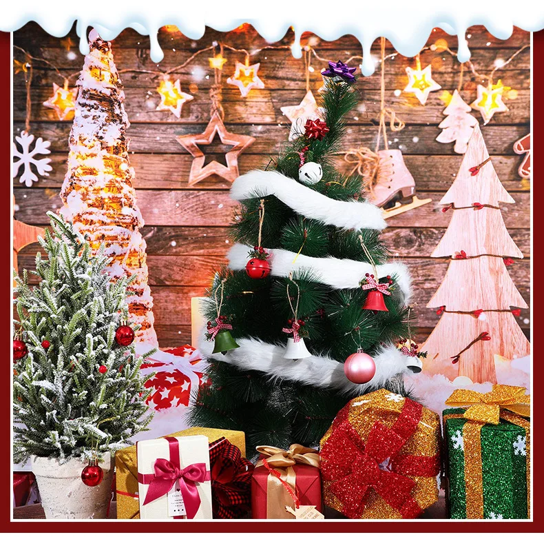 Factory Direct long fiber christmas decorative fur trim diy outdoor christmas decorations christmas fur reindeer decorations