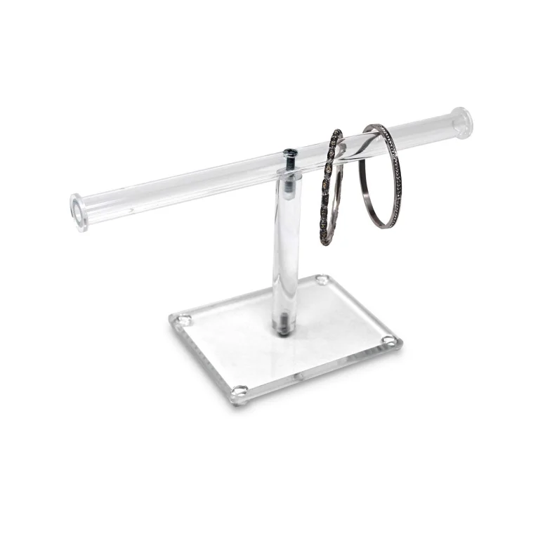 Acrylic Round Jewelry Display Bracelet Display Holder Organizer Tree Stand Acrylic Bracelet Holder Necklace Holder