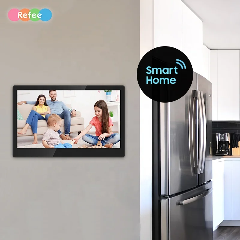 Refee Capacitive 15 Inch Wifi Android Control Interactive Monitor Smart Home Console Touch Lcd Screen Display