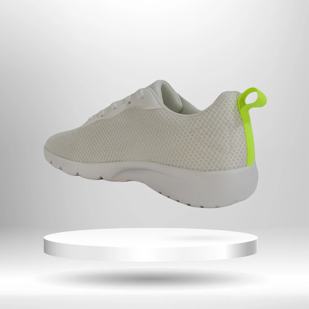 
sporty training sneaker white light weight trending stylish simple pattern shoes 