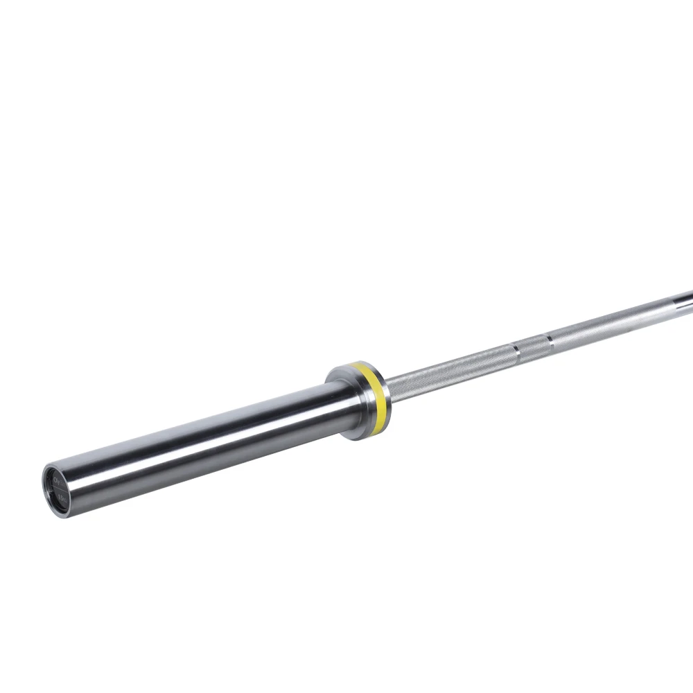 TELLUS Titanium Alloy Weighted Bar women Competition barbell bar 20kg 7ft weight lifting steel barbells 2200mm gold barbell bar
