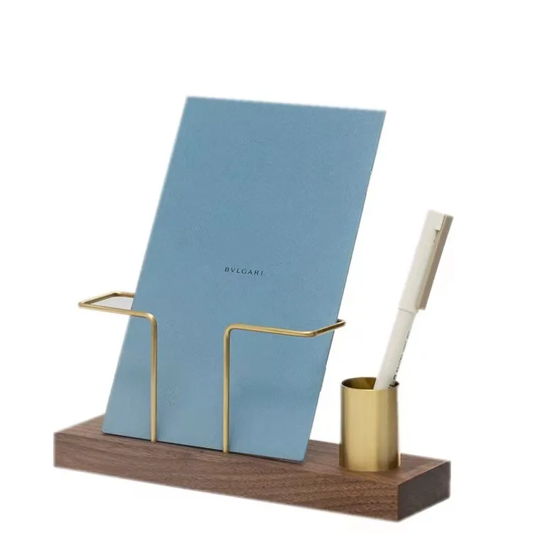 Wholesale Customization Solid Wood Napkin Holder,Desktop Vertical Multi-function Napkin Holder