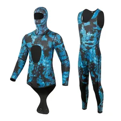2022 Custom 1.5mm 2mm 3mm 4mm 5mm 2 piece Camouflage Neoprene surf wetsuits wetsuit surfing neoprene