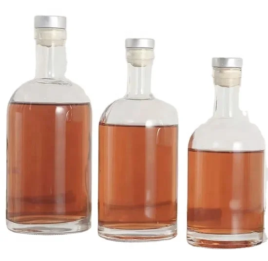 Custom your logo on bottle vodka bottle 500ml 700ml 750ml glass bottle for whiskey/liquor/wine