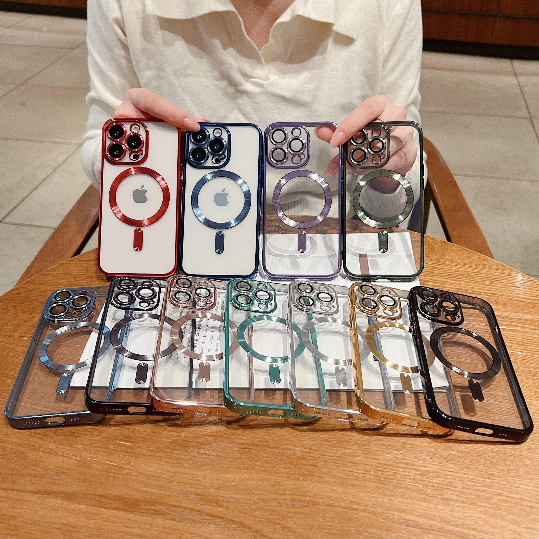 Оптовая продажа роскошный магнитный мягкий ТПУ дизайнерский водонепроницаемый чехол для мобильного телефона сублимационный для iphone 15 pro max 15 pro