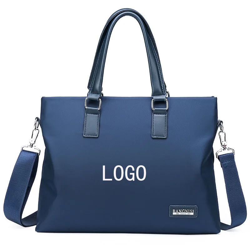 Маленькая партия, индивидуальная версия, мужская сумка из ткани Оксфорд, портфель, Офисная Деловая Сумка для документов, вместительная сумка для ноутбука