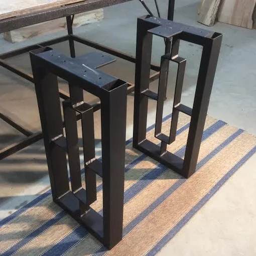 Rectangle Metal Table Legs Factory Price OED ODM Steel Table Bench Legs Wrought Iron Office Dining Furniture Legs Frame
