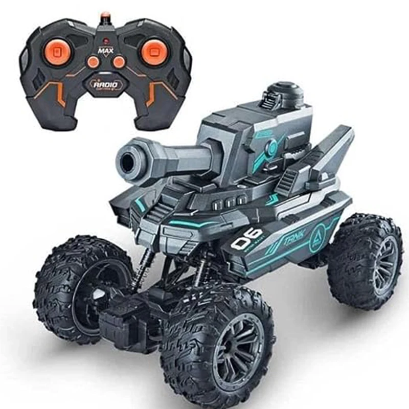 RC Tank Toy Water gun Armored Vehicle 2.4G Electric Watch Remote Control Stunt Water gun GTank Vehicle Toy Tank