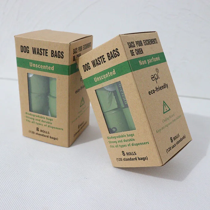 Wholesale Custom Printed Biodegradable Disposable Plastic Pet Dog Waste Poo Poop Pouch Bags With Logo