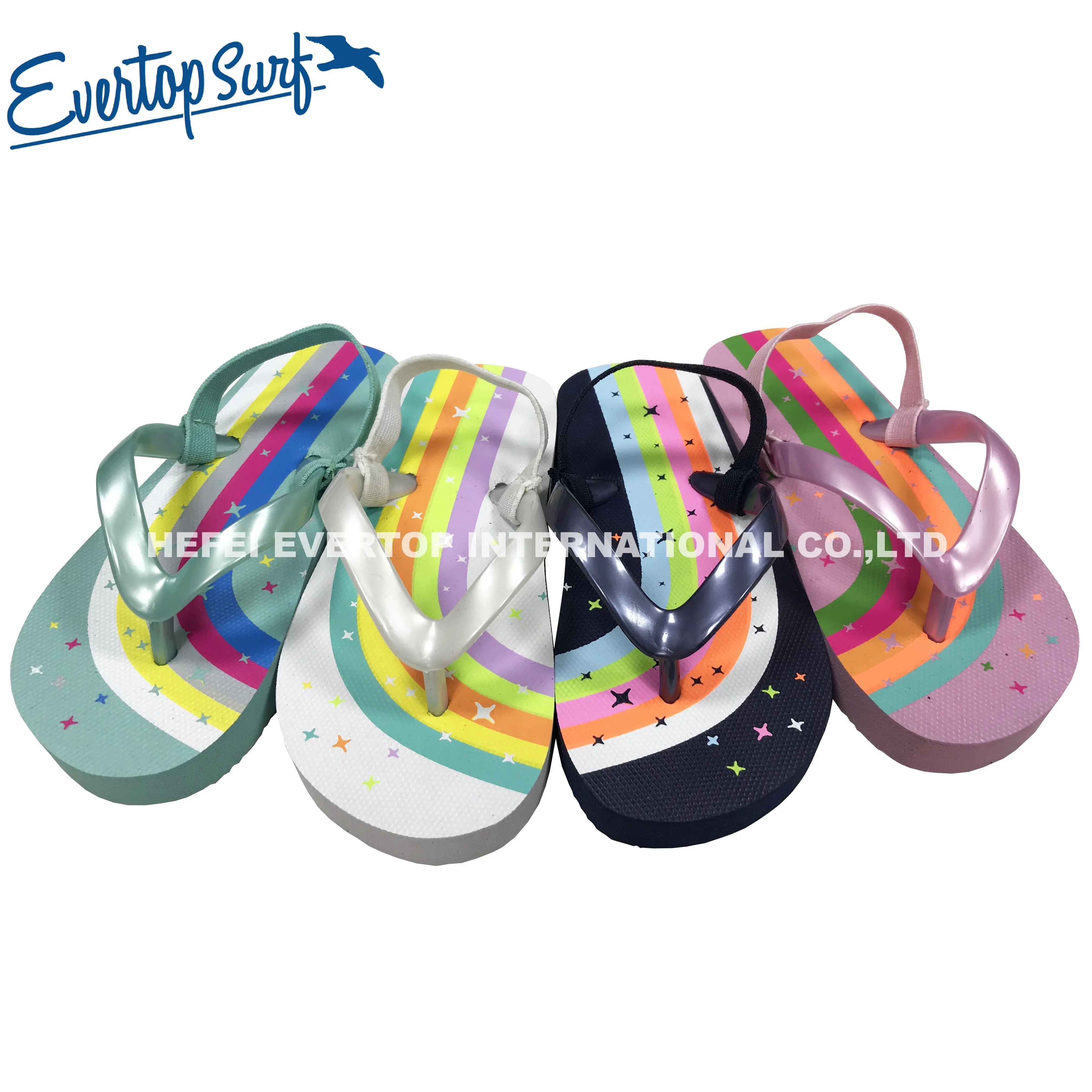 Limited Time Discount Polychromatic Cartoon Print Flip Flop For Kids Summer Flip Flop Fashion Beach Sandal Shoes