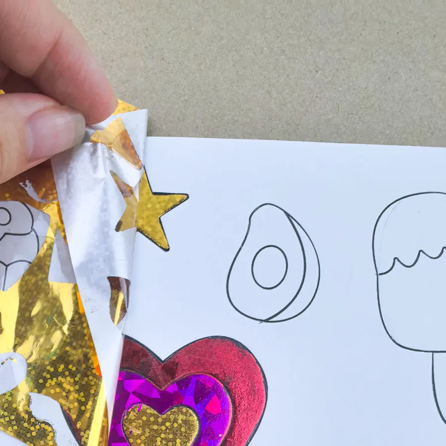 Customized Foil Craft Kit Children DIY glitter foam Foil Art For Kids