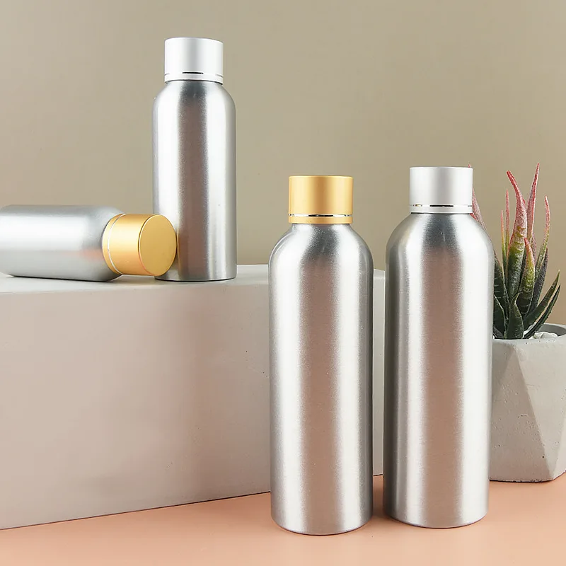 500ml 750ml 1000ml Vodka Aluminum  Liquor Bottle Black Bottle Beverage Bottle