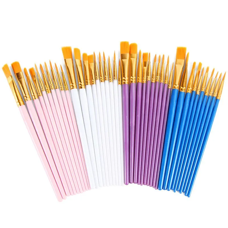 Paint brush set professional manufacturers 10pcs paint brush set watercolor oil high quality paint brush