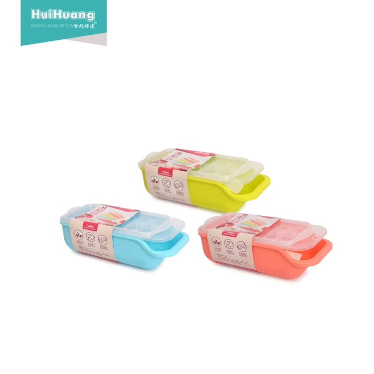 Хит продаж, экологически чистая пластиковая большая форма для льда «сделай сам» с крышкой, 12 дюймов