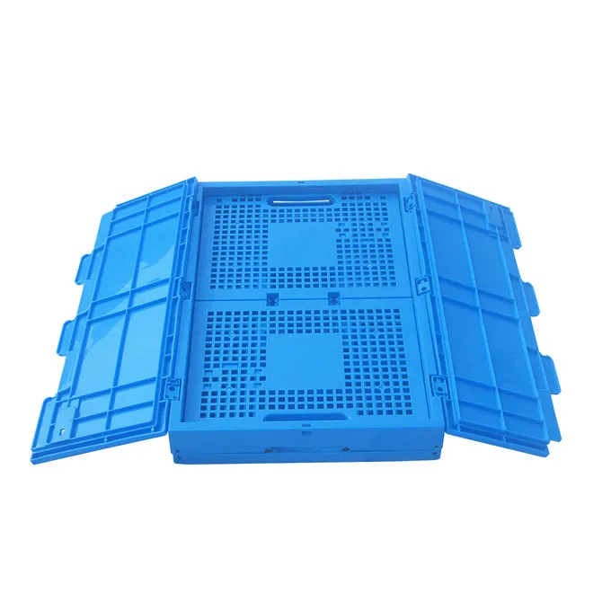 HUADING Wholesale Cheap Stackable Foldable 600*400*270 Plastic Crates for Storage Vegetables