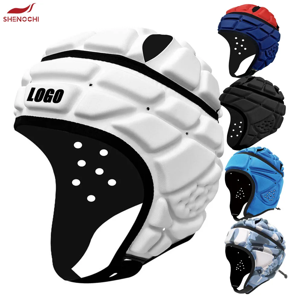 Custom Softshell Soft Padded Headgear Scrum Cap 7On7 7V7 Flag Football Soft Shell Helmet Headgear Rugby Helmet Head guard Rugby