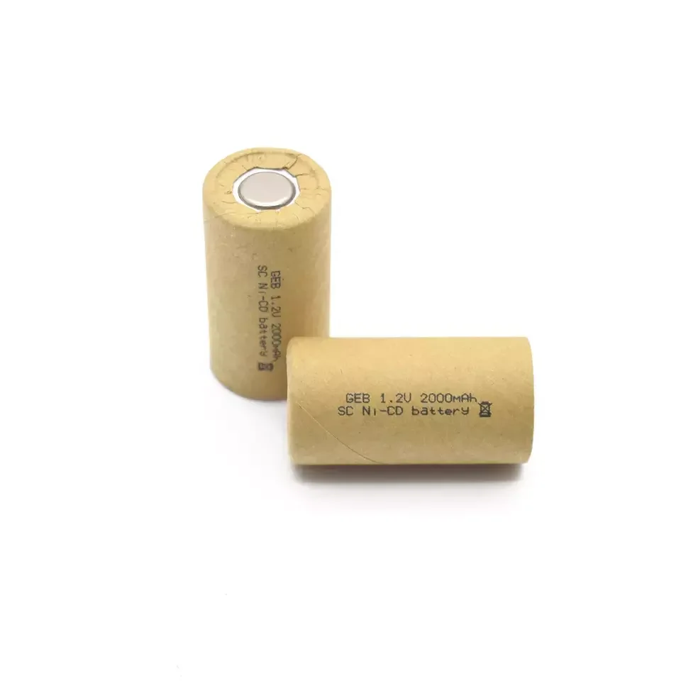 1.2V SC GEB factory price  2000mAh Ni-CD rechargeable sub-c batteries power battery 10C dischaarge for power tools