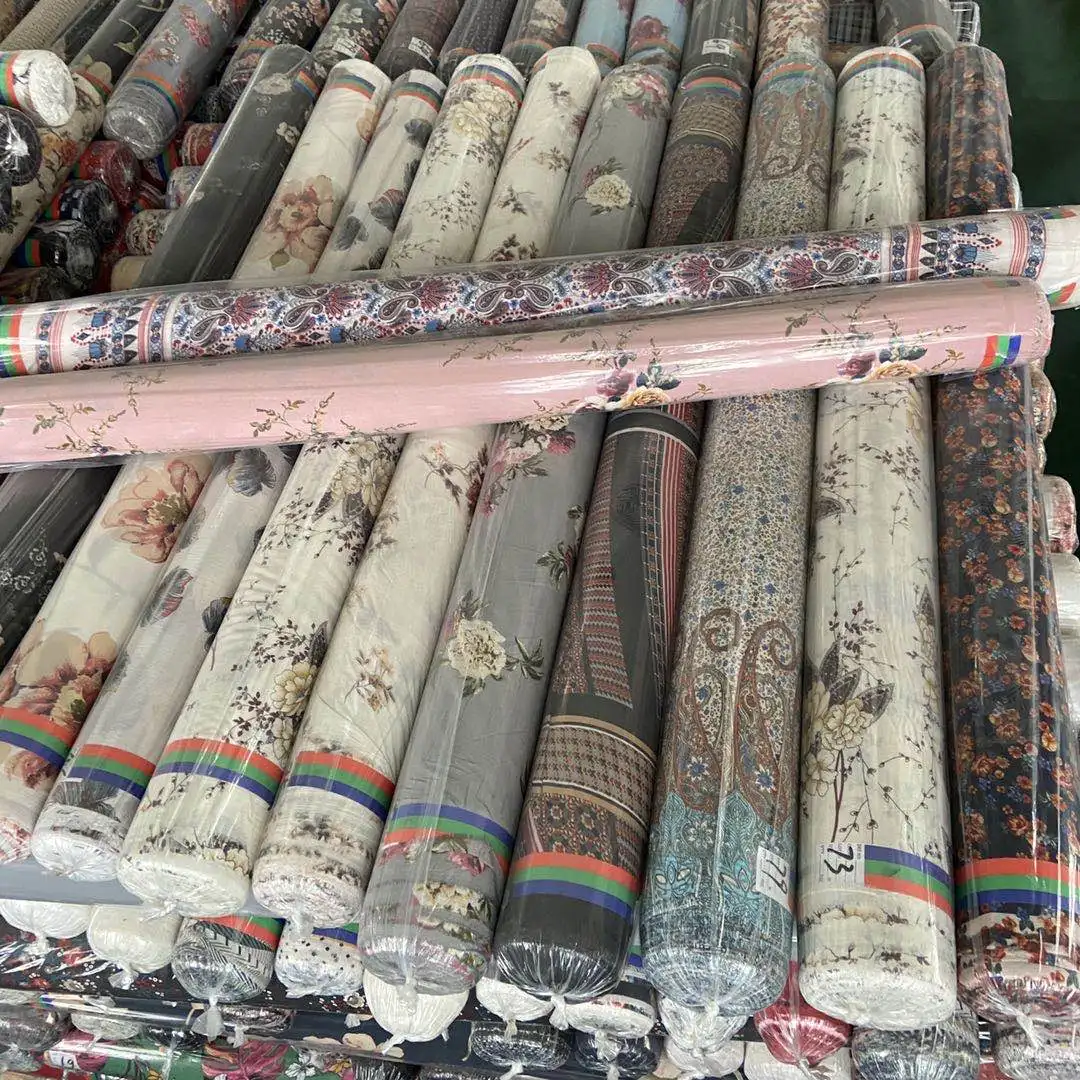 
Cheaper 100% polyester different types of prints stock chiffon fabric for skirts and blouses 