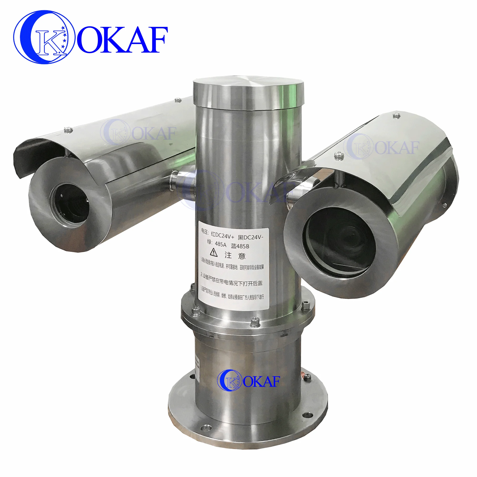 Long Range Night Vision Explosion Proof Stainless Steel Thermal PTZ camera CCTV Security Thermal Camera